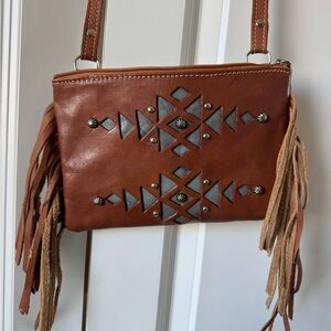 American West Fringe Boho Crossbody Purse 🩵